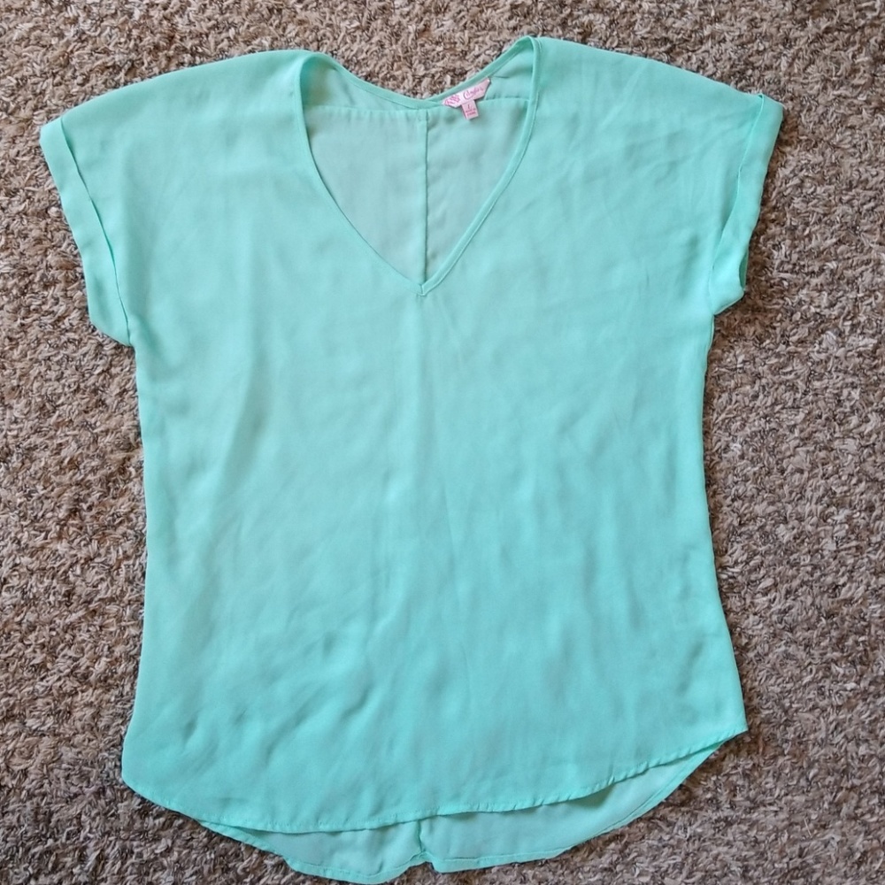 Candie's short sleeve top, L